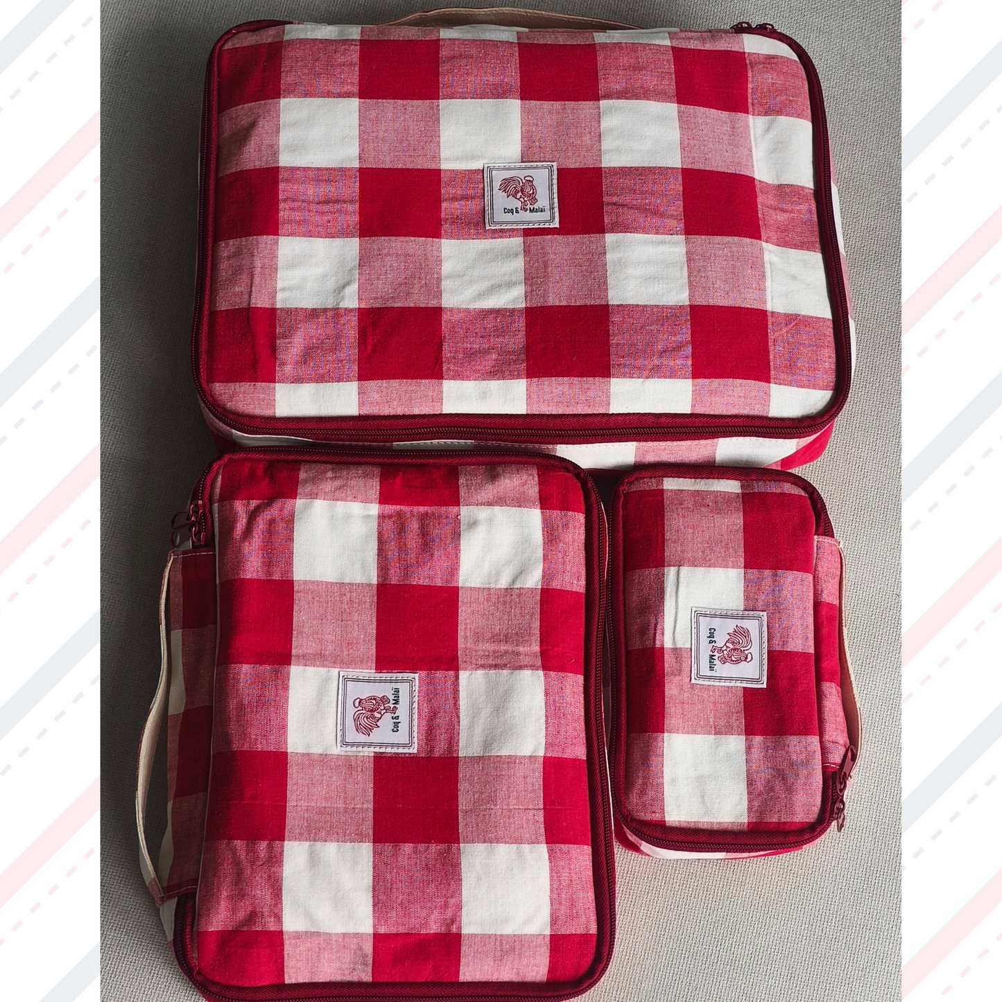 Coq & Malai Crimson Travel Trio