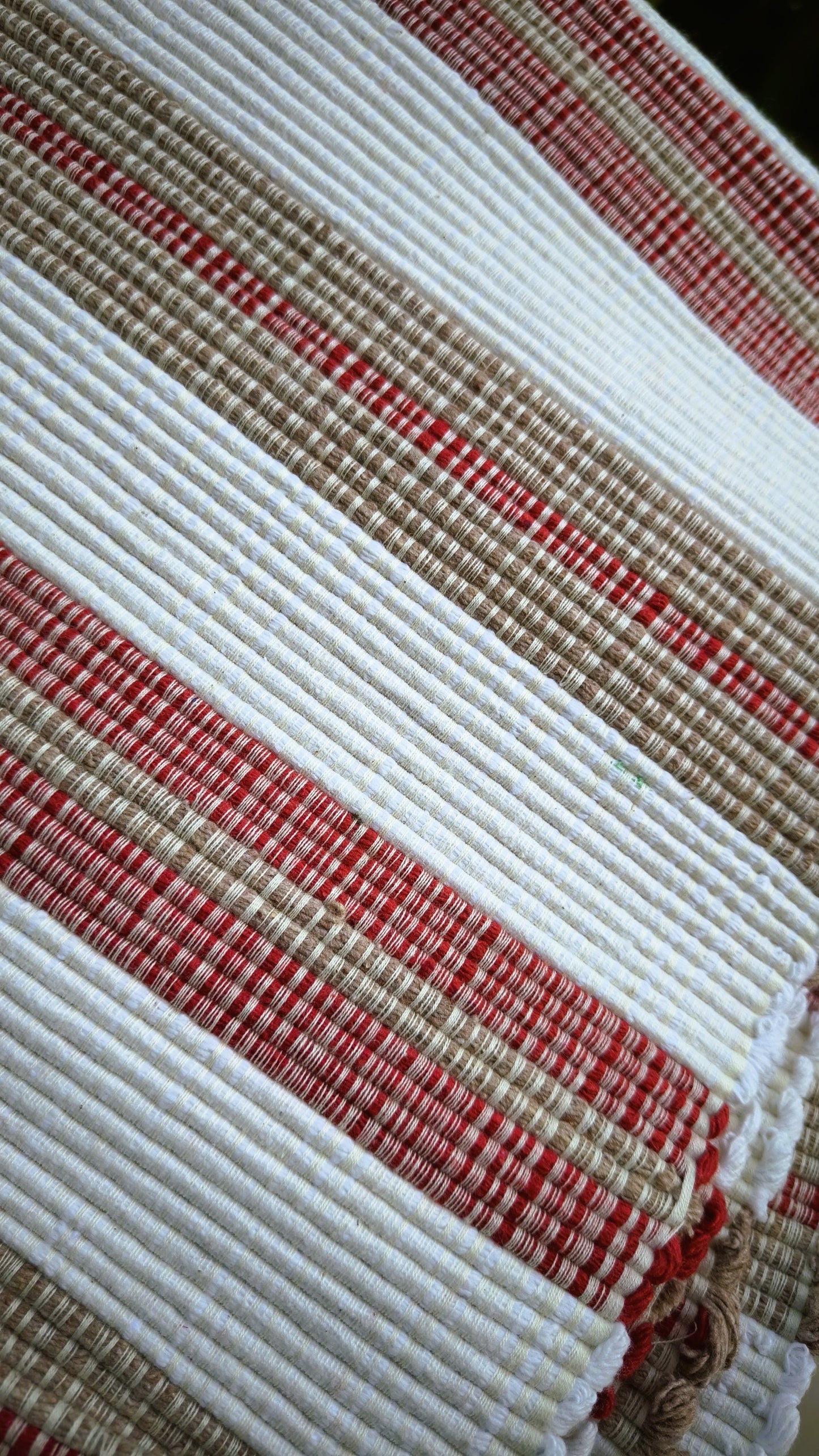 Handwoven Cotton Rug 50x120cm