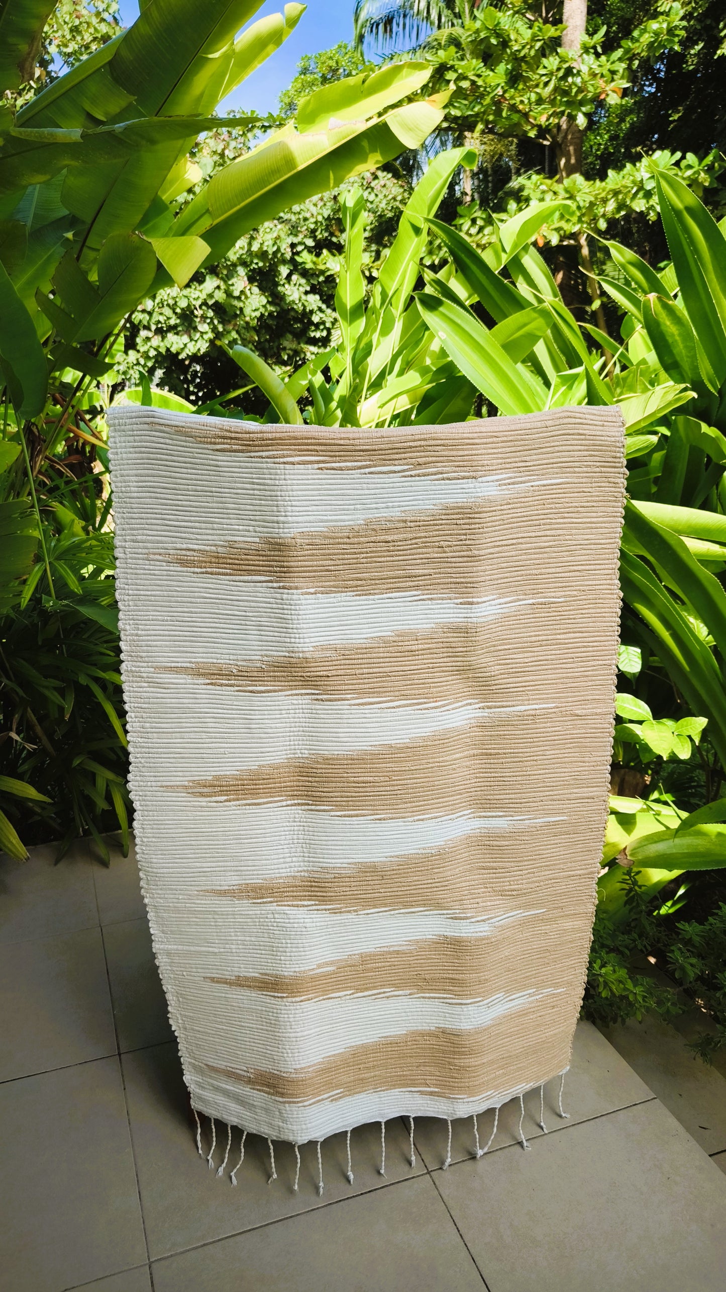 Handwoven Cotton Rug 60x130cm