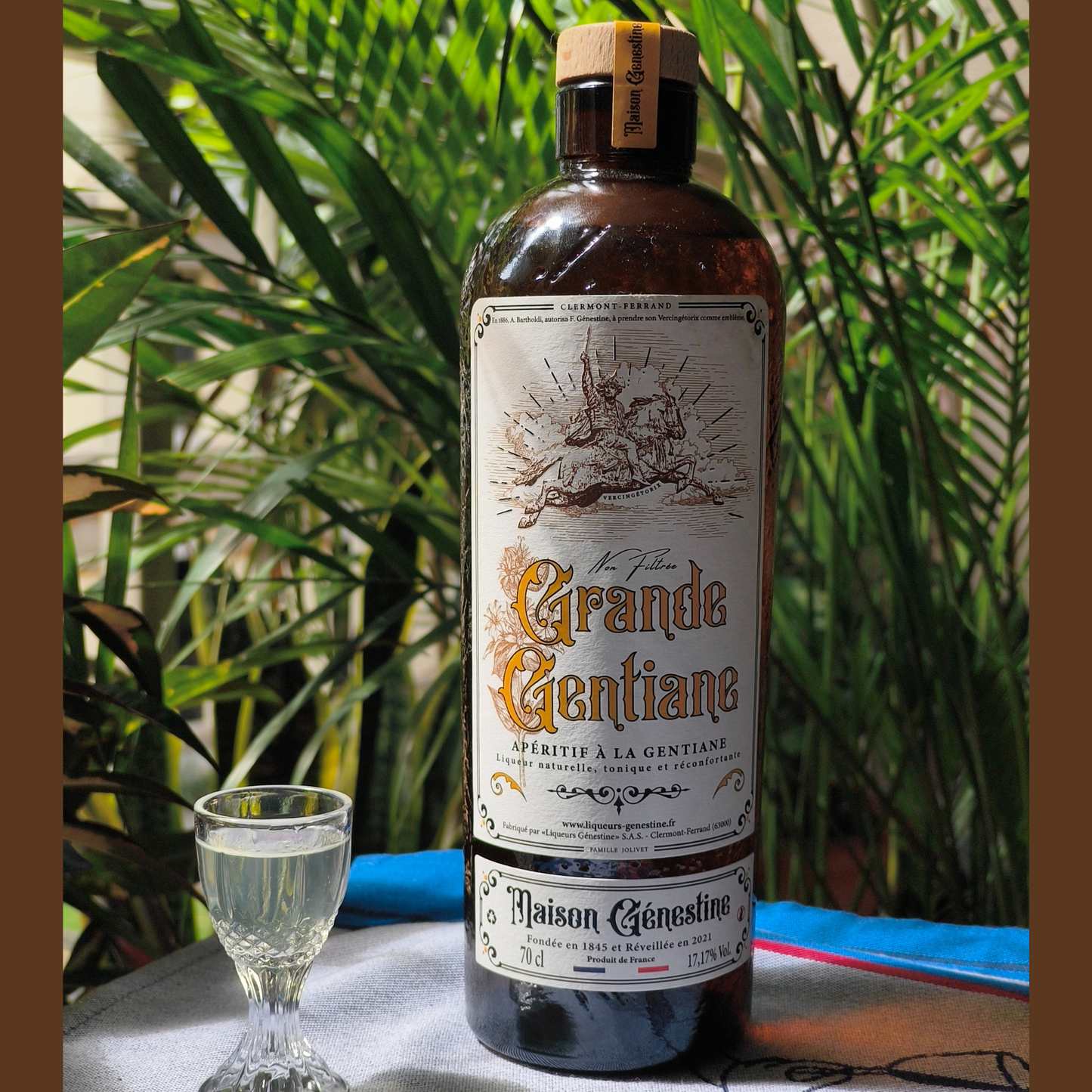 Coq and Malai Maison Genestine Verbena Liquor Grande Gentiane