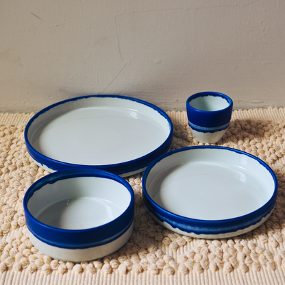 Azure Ceramic Collection - Plates, Bowls and Cups