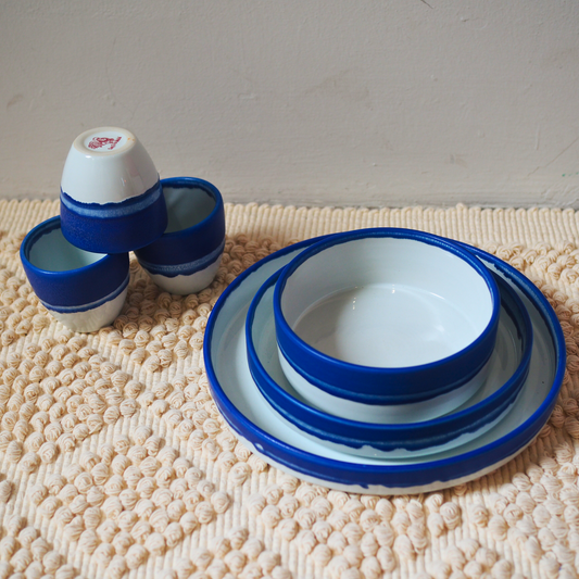Azure Ceramic Collection - Plates, Bowls and Cups