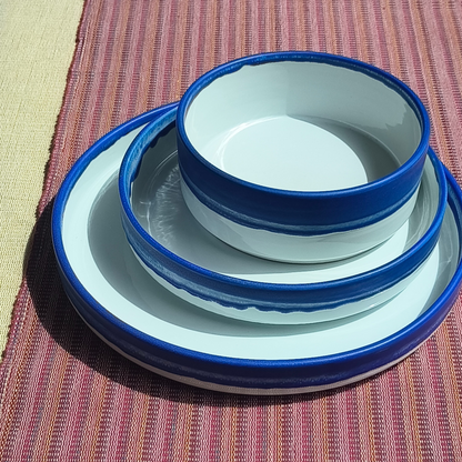 Azure Ceramic Collection - Plates, Bowls and Cups