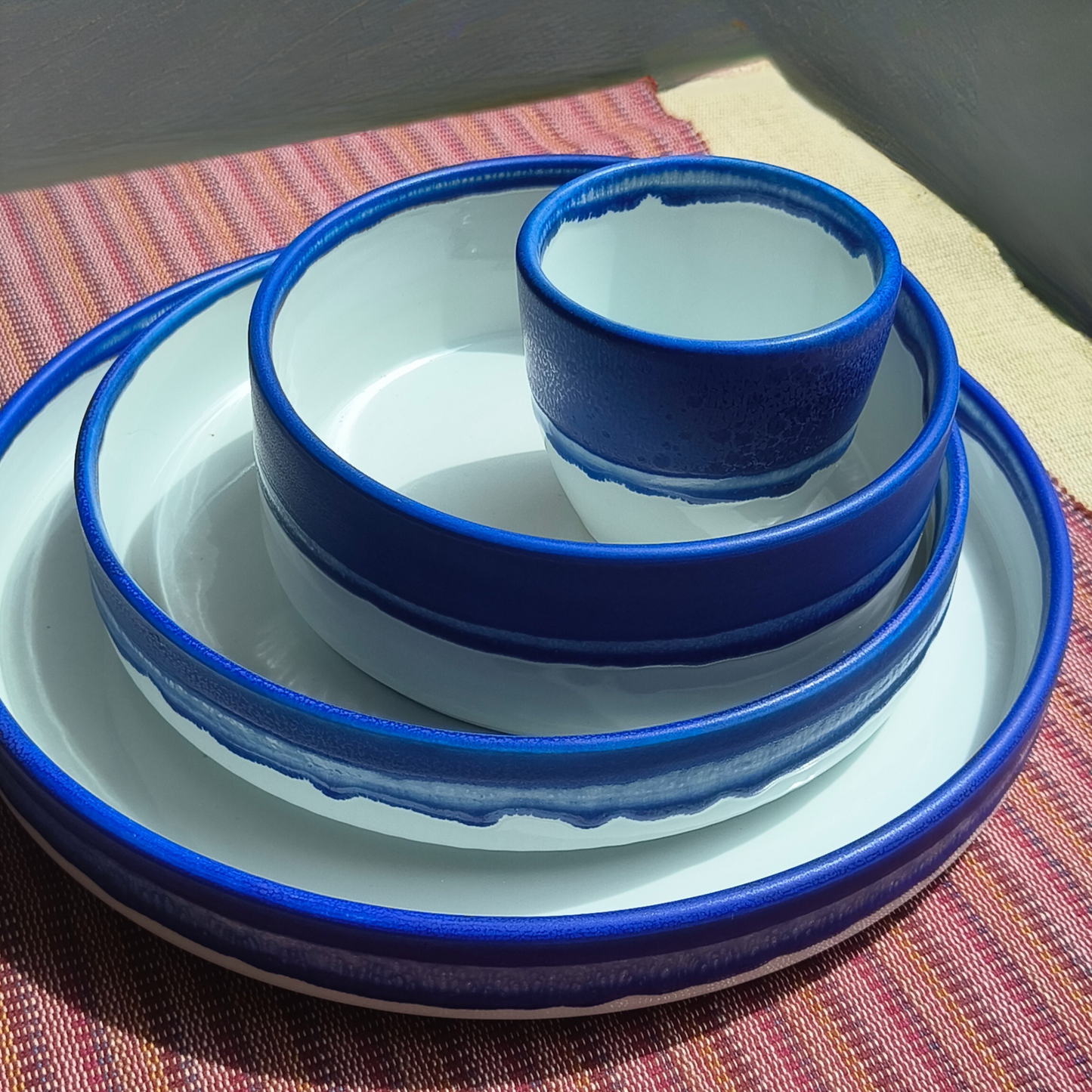 Azure Ceramic Collection - Plates, Bowls and Cups