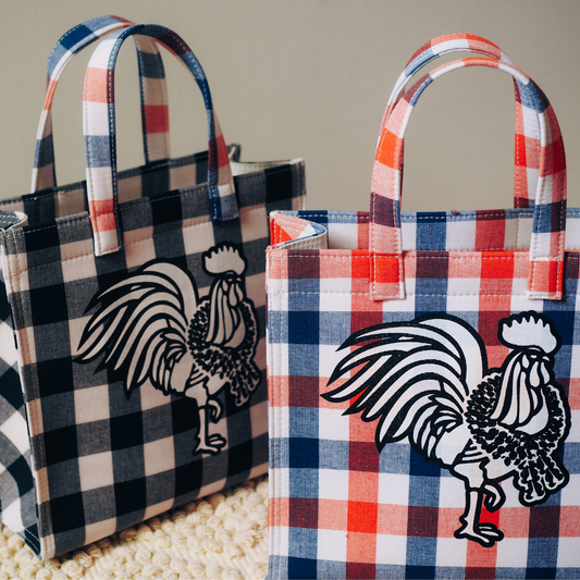 Coq and Malai Proud Coq Khao Ma Bag Square With Rooster Screen